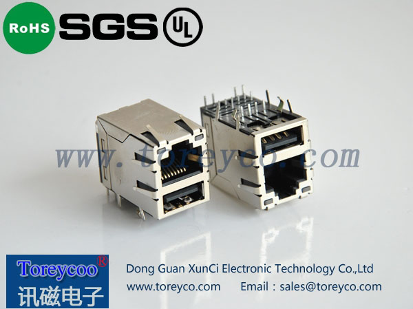 RJ45帶變壓器 RJ45帶變壓器